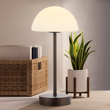 Xavier 12.5" Modern Minimalist Iron Rechargeable Integrated LED Table Lamp - JONATHAN Y
